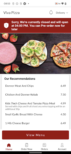 Viva Pizza Screen 2