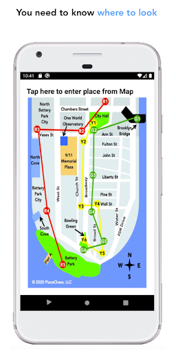 Android application PlaceChase FiDi screenshort