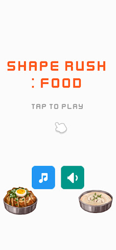 Android application Shape Rush : Food screenshort