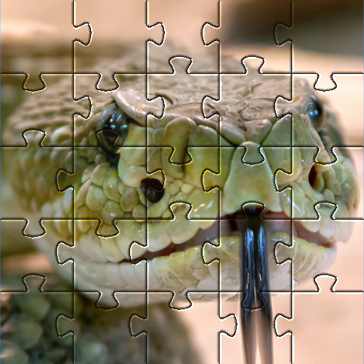 Snake games jigsaw puzzles logo