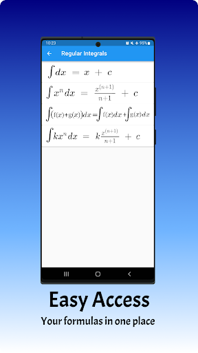 Calculus Formulas Screen 3