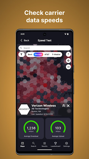 Coverage Map - LTE & 5G Maps Screen 3