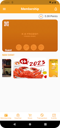 Android application KE FROZEN FRESH MART screenshort