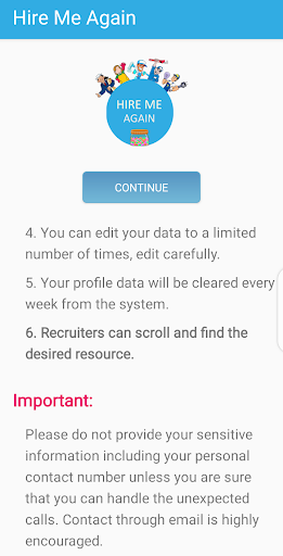 Hire Me Again Screen 2