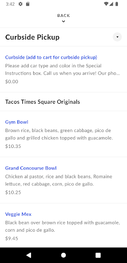 Tacos Times Square Screen 3