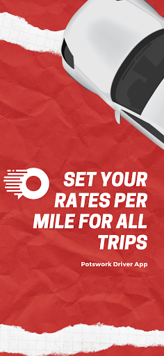 Potswork Driver App - Set Your Rates Per Mile