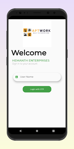 Android application AptStaff screenshort