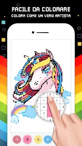 Unicorno Colorare con Numeri - App su Google Play