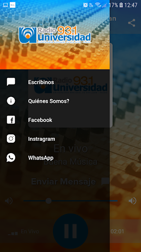 Radio Universidad de San Juan Screen 2