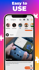 Captura 3 Reels Downloader Story Saver android