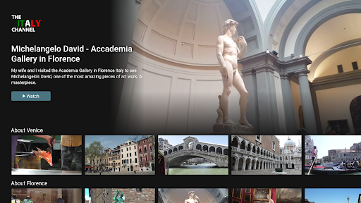 Android application The Italy Channel screenshort