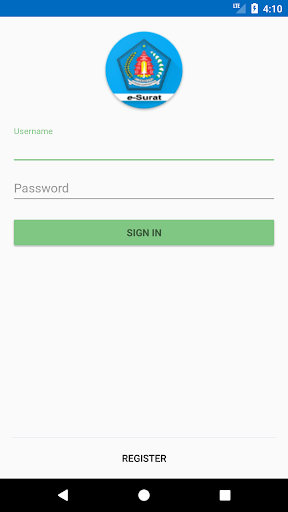 Android application SIADA E-Surat Kab. Klungkung screenshort