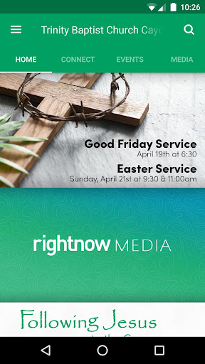Android application Trinity Baptist Church Cayce screenshort