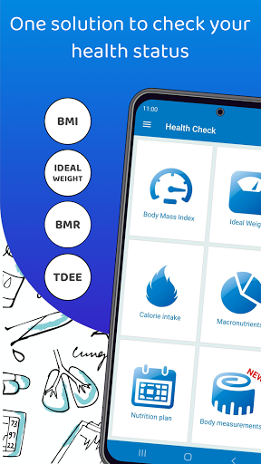 Android application BMI Calculator screenshort