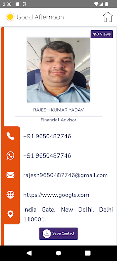 Android application Rajesh Kumar Yadav screenshort