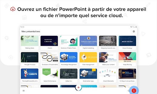 Zoho Show: Outil présentation Capture d'écran