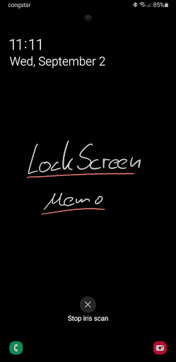 Android application LockScreen Memo screenshort