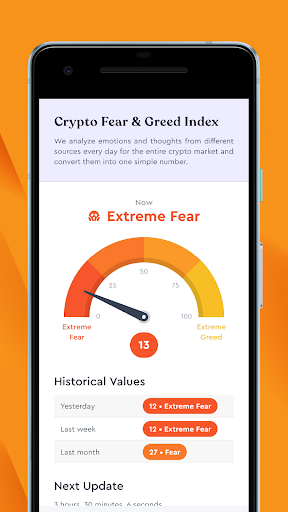 Android application Crypto Fear & Greed Index screenshort