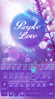 screenshot of Purple Love Emoji Keyboard