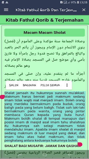 Kitab Fathul Qorib Terjemahan