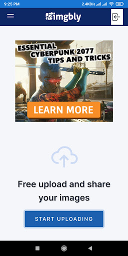 Android application Imgbly - Image Hosting & Share screenshort