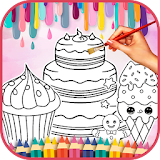 Cute Sweet Food Coloring Book icon