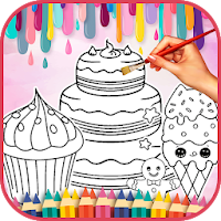 Cute Sweet Food Coloring Book