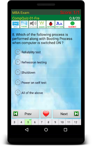 MBA Exam Prep Screen 3