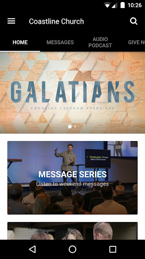 Android application Coastline Church screenshort