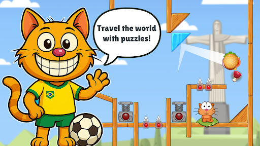 Hungry cat: physics puzzle 2