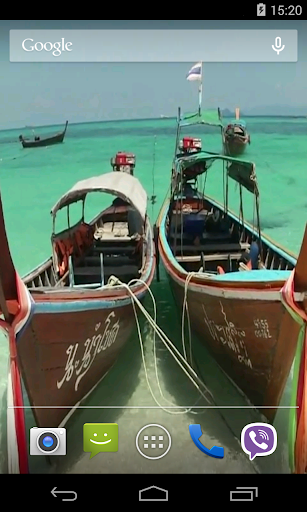 Boat Video Live Wallpaper Screen 2