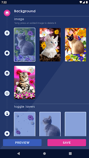 Android application Cute Cats Live Wallpaper screenshort