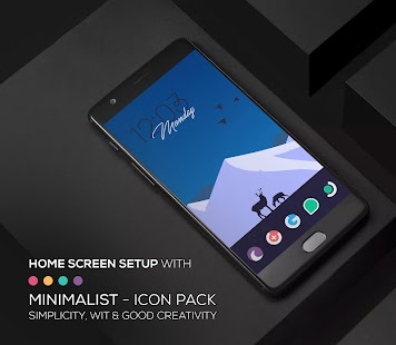 Minimalist - Icon Pack Captura de pantalla