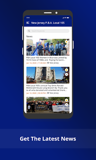 Android application NJ PBA L-105 screenshort
