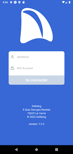 Android application Deltalog screenshort