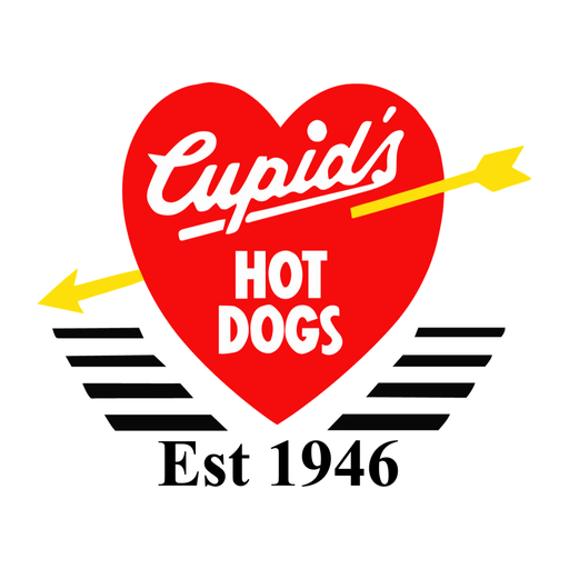 Cupids Hot Dogs logo
