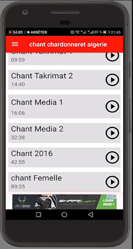 Chant Chardonneret Algerie
