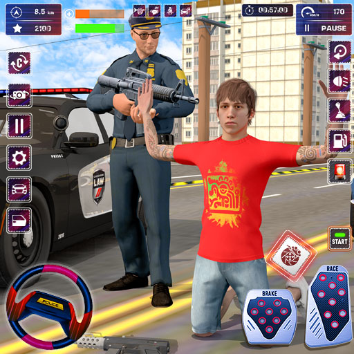 Police Car Chase Parking Games logo