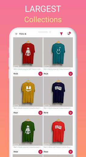 T-shirt Online Shopping App Screen 2