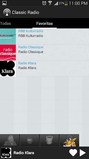 Classical Music Radios Screen 3