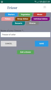 Frizor - app for freezor Screenshot