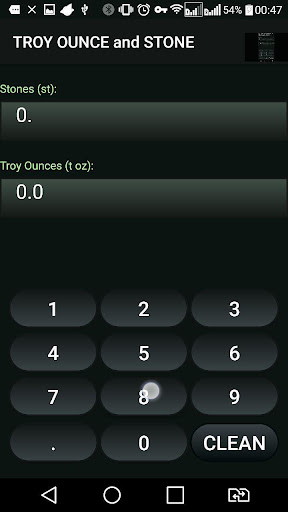 Troy Ounce and Stone t oz - st Convertor