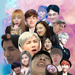Cover Image of ดาวน์โหลด Stiker Wa Meme Kpop Idol Lucu 2.0 APK