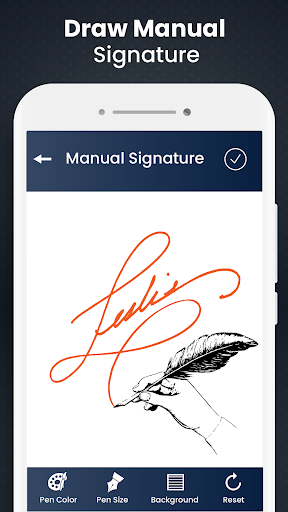 Android application Electronic Signatures Maker screenshort