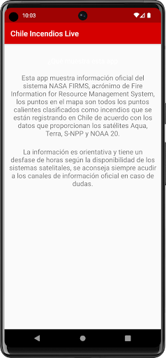 Chile Incendios Live Screen 3