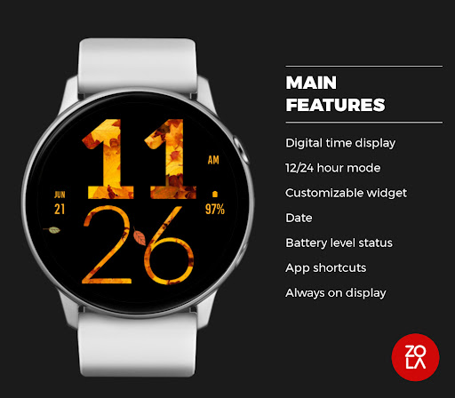 Autumn Large Watch Face Screen 2