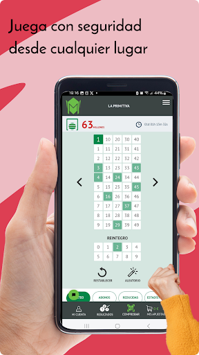 Android application MaxiLoto. Jugar Lotería Online screenshort
