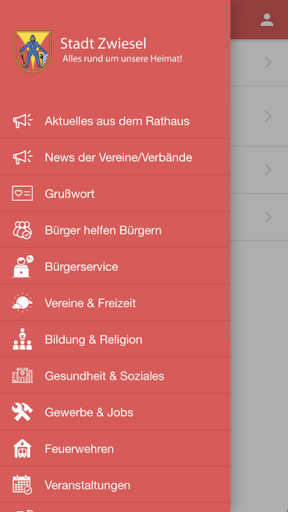 Android application Stadt Zwiesel screenshort