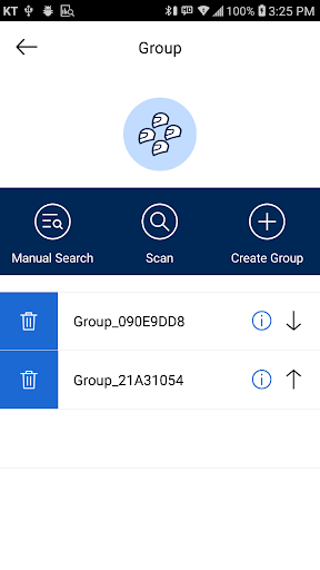 Screenshot of Bike-to-Bike Communication