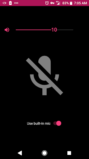 Android application Mic2phone screenshort